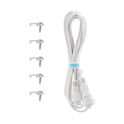 Enbrighten VIBE WiFi Eternity Eave Lights Extension Cable, 10ft. White