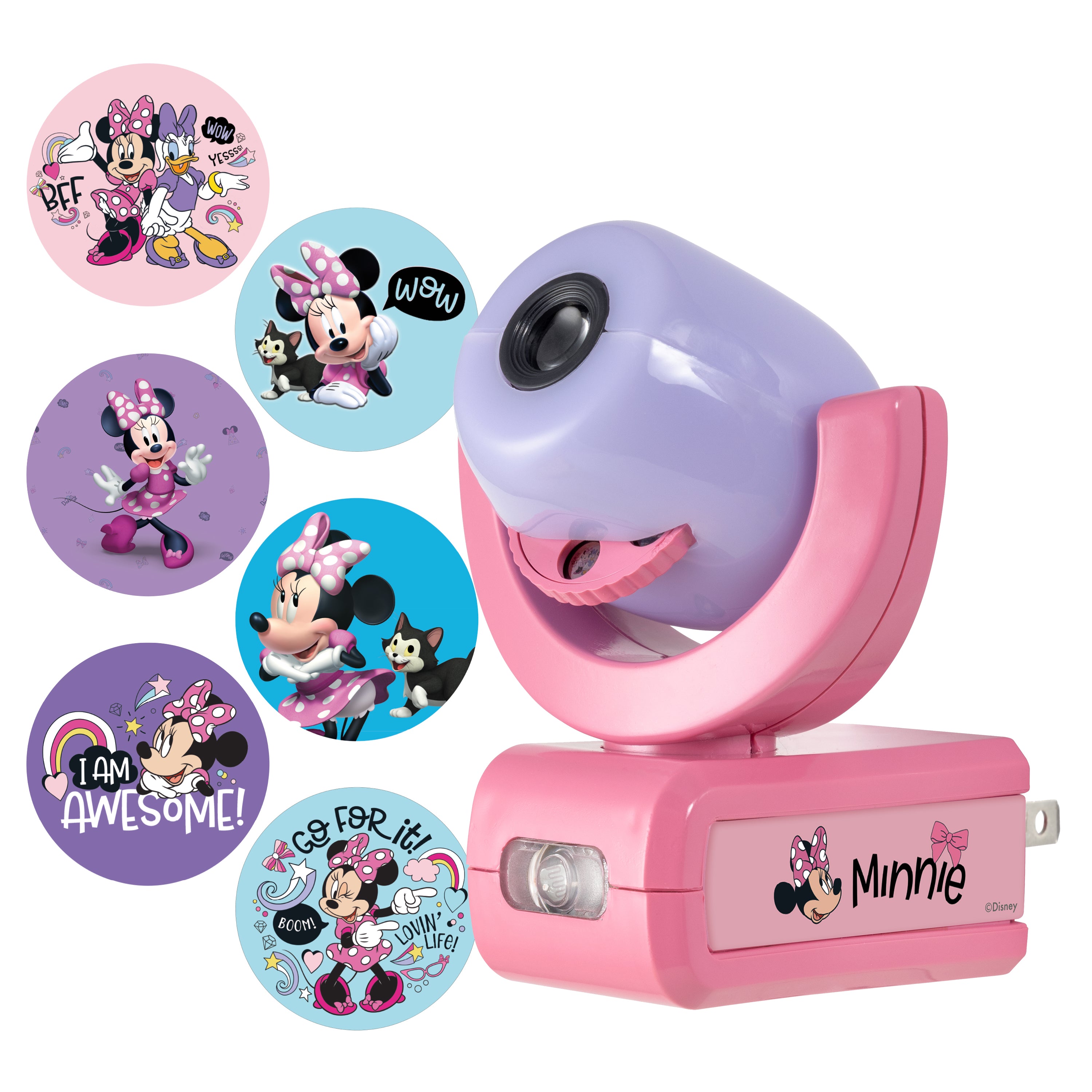 Disney Projectables Disney Minnie Mouse LED Kids Night Light – Enbrighten