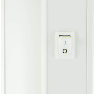 Enbrighten 12 in. Direct Wire LED Under Cabinet Light Fixture, White