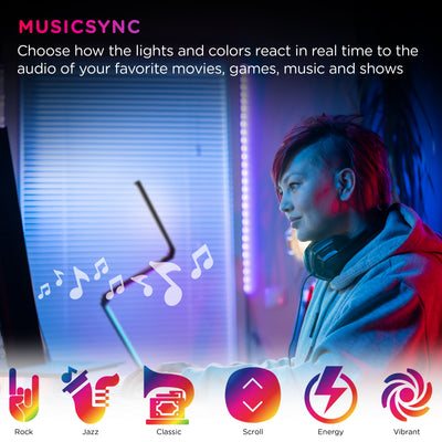 Enbrighten VIBE WiFi Spectrum Color-Changing Adjustable Accent Lamp