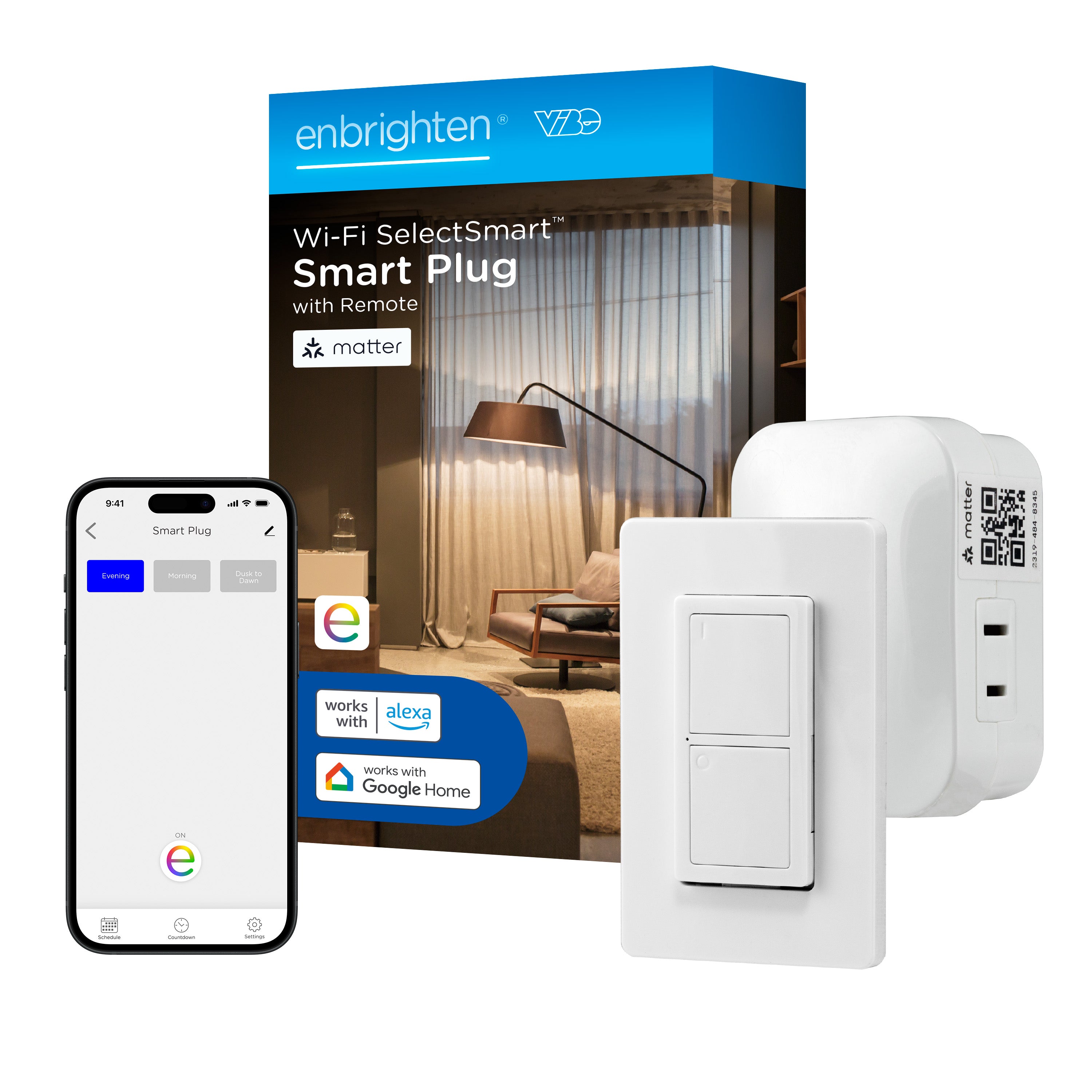 Enbrighten VIBE WiFi Matter Indoor Smart Plug