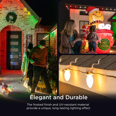 Enbrighten VIBE WiFi Eternity Eave Lights C9 Bulb Covers, 12 Pack