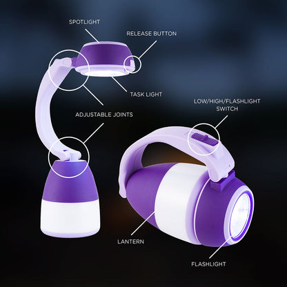 Enbrighten 3-in-1 Lantern, Purple