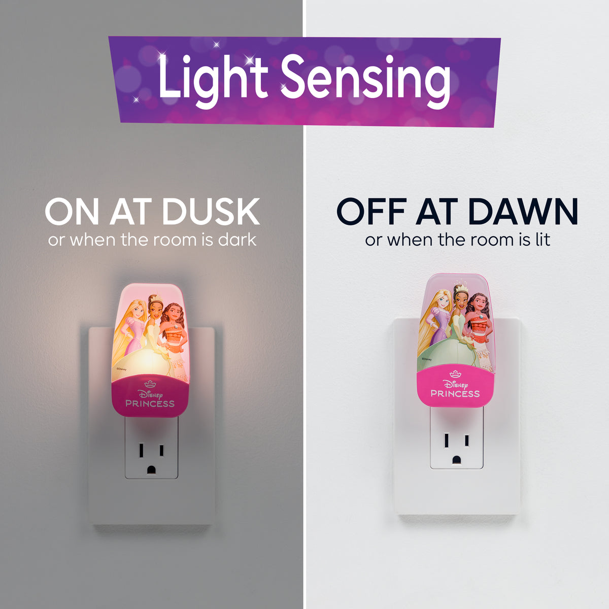 Disney Princess Light-Sensing Night Light