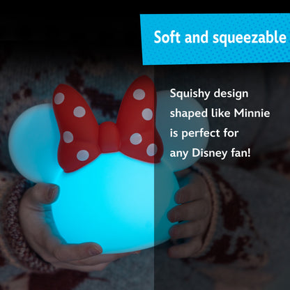 Disney Minnie Mouse Color-Changing Tabletop LED Night Light, White