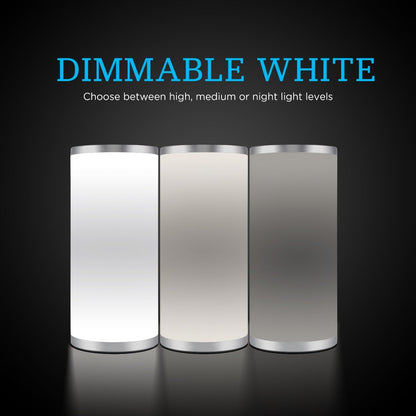 Enbrighten Color Fusion Dimmable Color Changing LED Tabletop Lamp, Silver