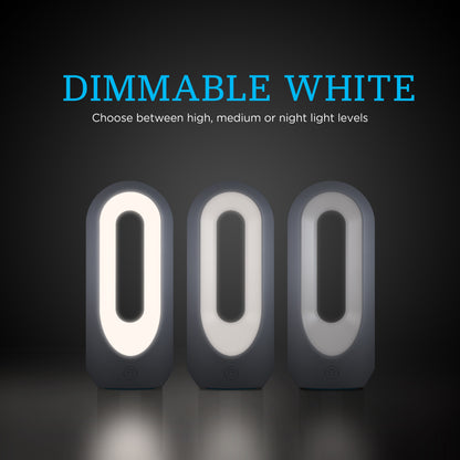 Enbrighten Dimmable Color Changing LED Tabletop Lamp, White
