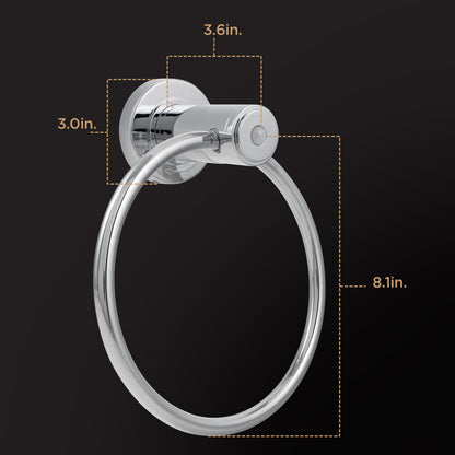 Enbrighten LED Motion Sensing Towel Ring Light, Chrome