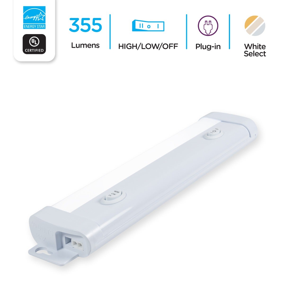 Enbrighten 10in. LED Light Fixture with White Select