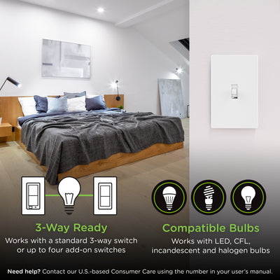 Enbrighten Z-Wave 800 Series In-Wall Toggle Smart Switch