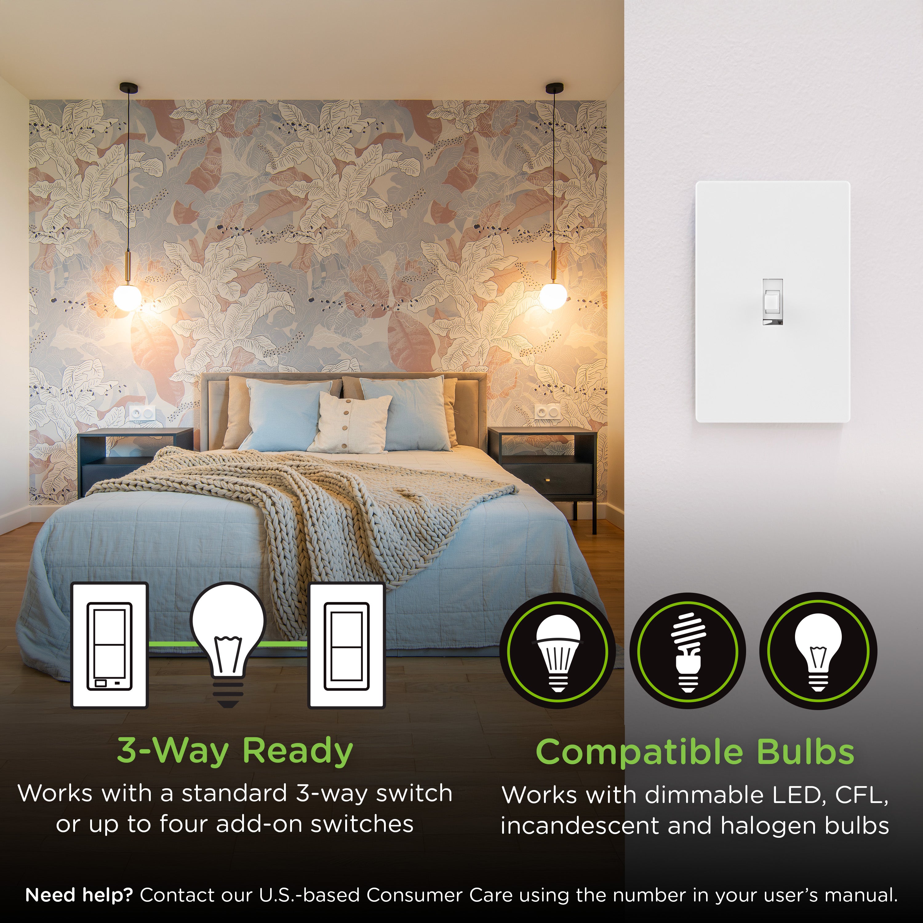 Enbrighten 800 Series Z-Wave Toggle Dimmer