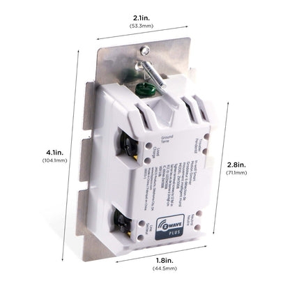 Enbrighten Z-Wave In-Wall Smart Motion Dimmer, White/Almond