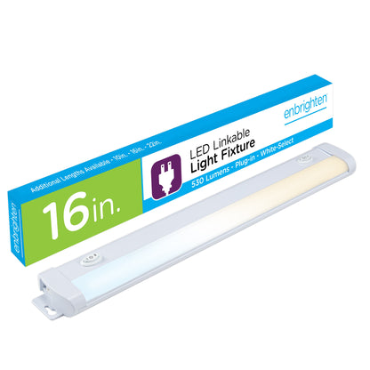 Enbrighten 16in. LED Light Fixture with White Select
