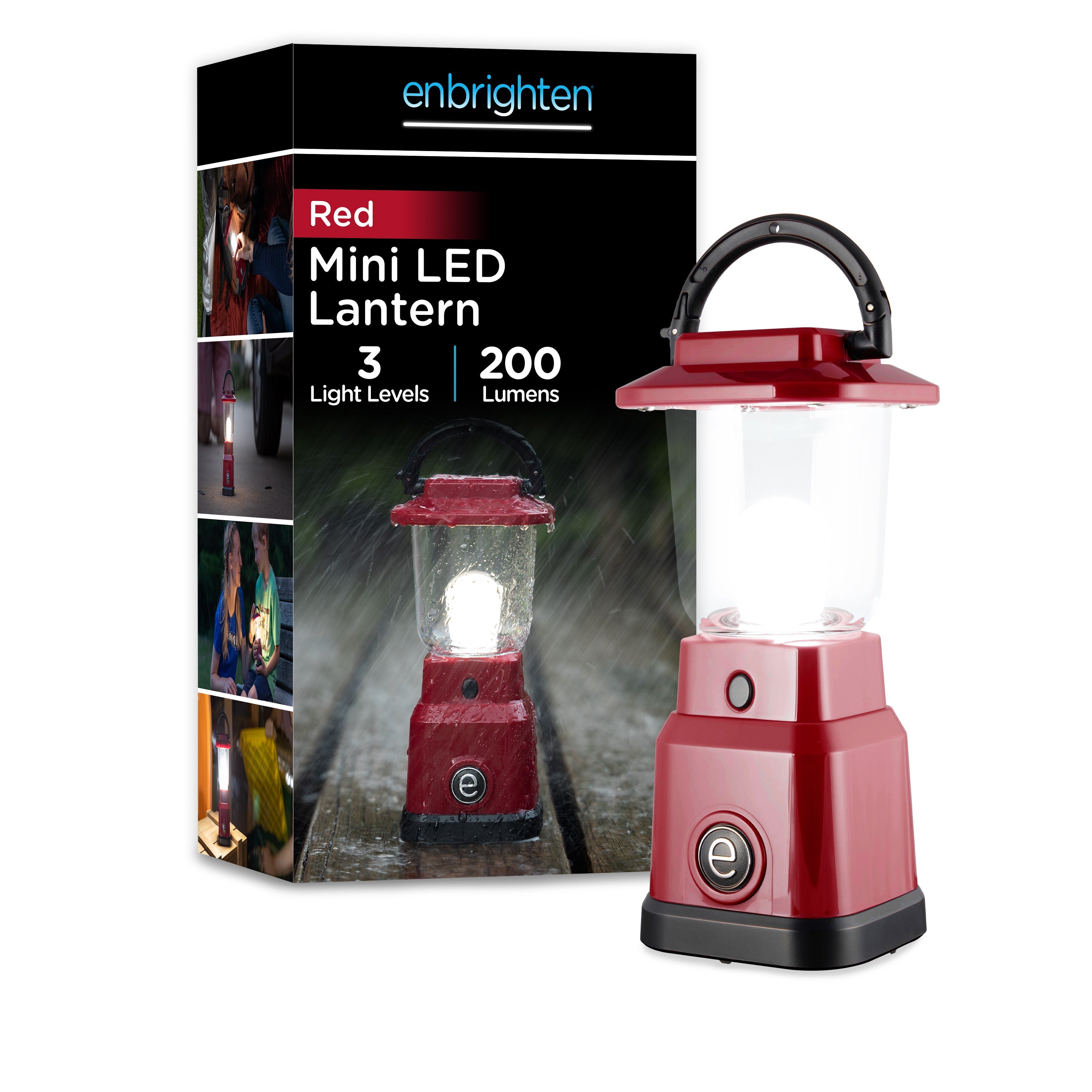 Enbrighten Mini Lantern, Red