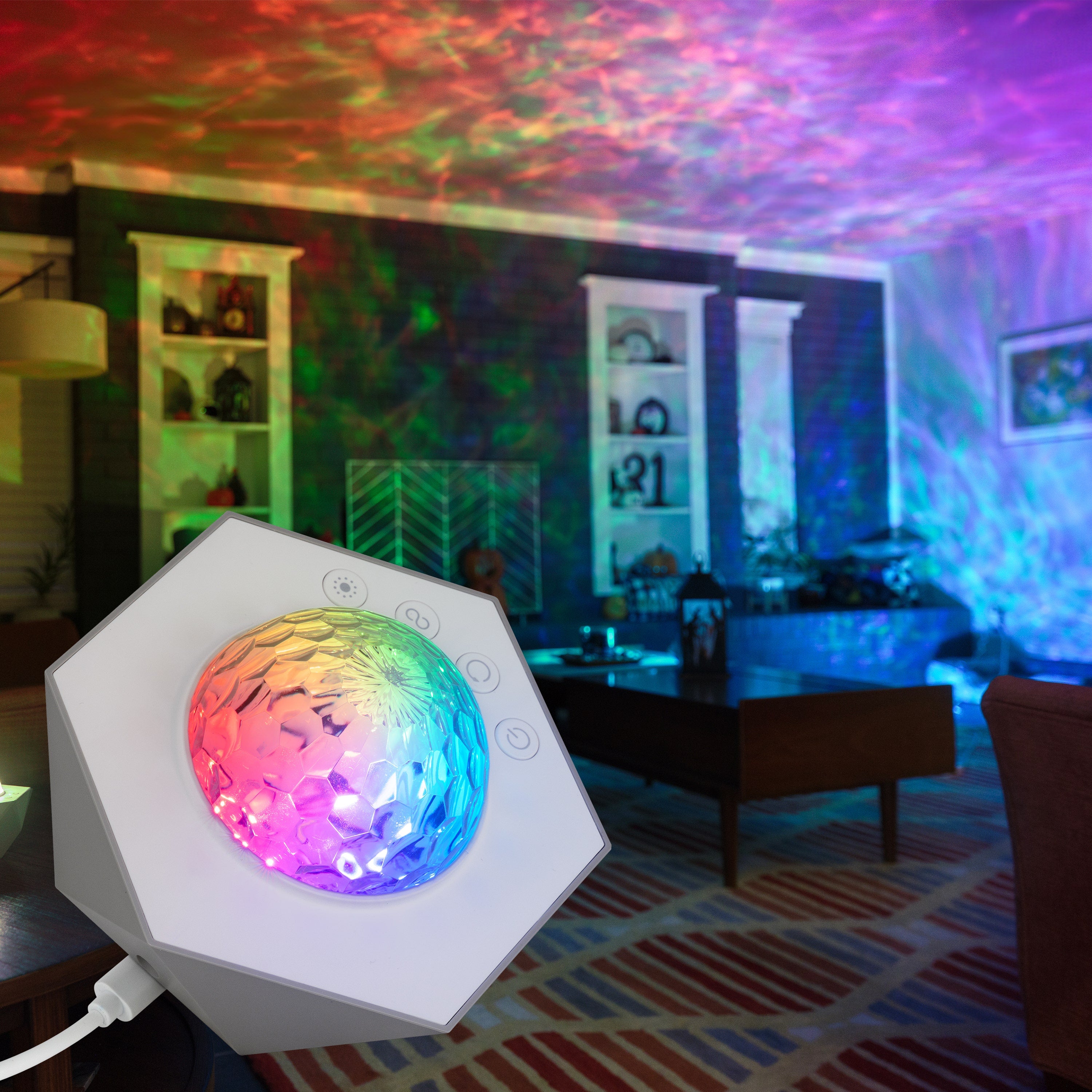 Enbrighten Galaxy Mini Projector LED Tabletop Night Light