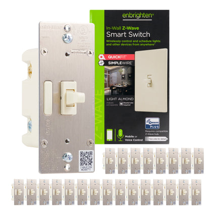 Z-Wave In-Wall Smart Toggle Switch with QuickFit and SimpleWire