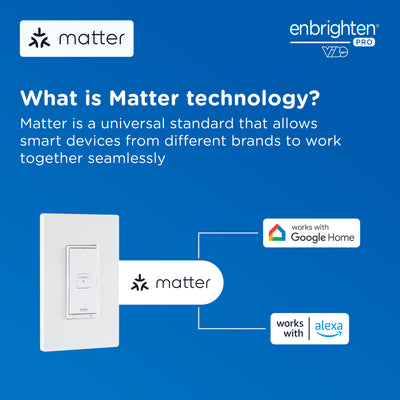 Enbrighten Pro In-Wall Wi-Fi Matter MyBright Smart Dimmer