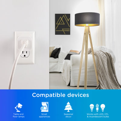 Enbrighten VIBE Indoor Single-Outlet Wi‑Fi Matter Smart Plug