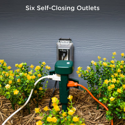 Enbrighten Vibe Wi‑Fi Matter Smart Plug Yard Stake