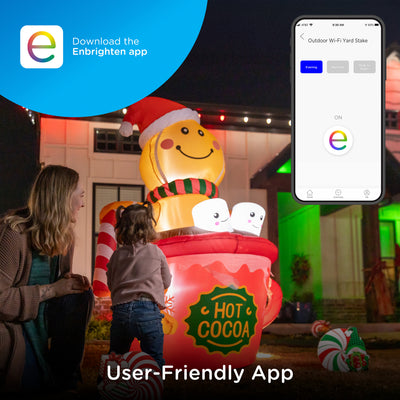 Enbrighten Vibe Wi‑Fi Matter Smart Plug Yard Stake