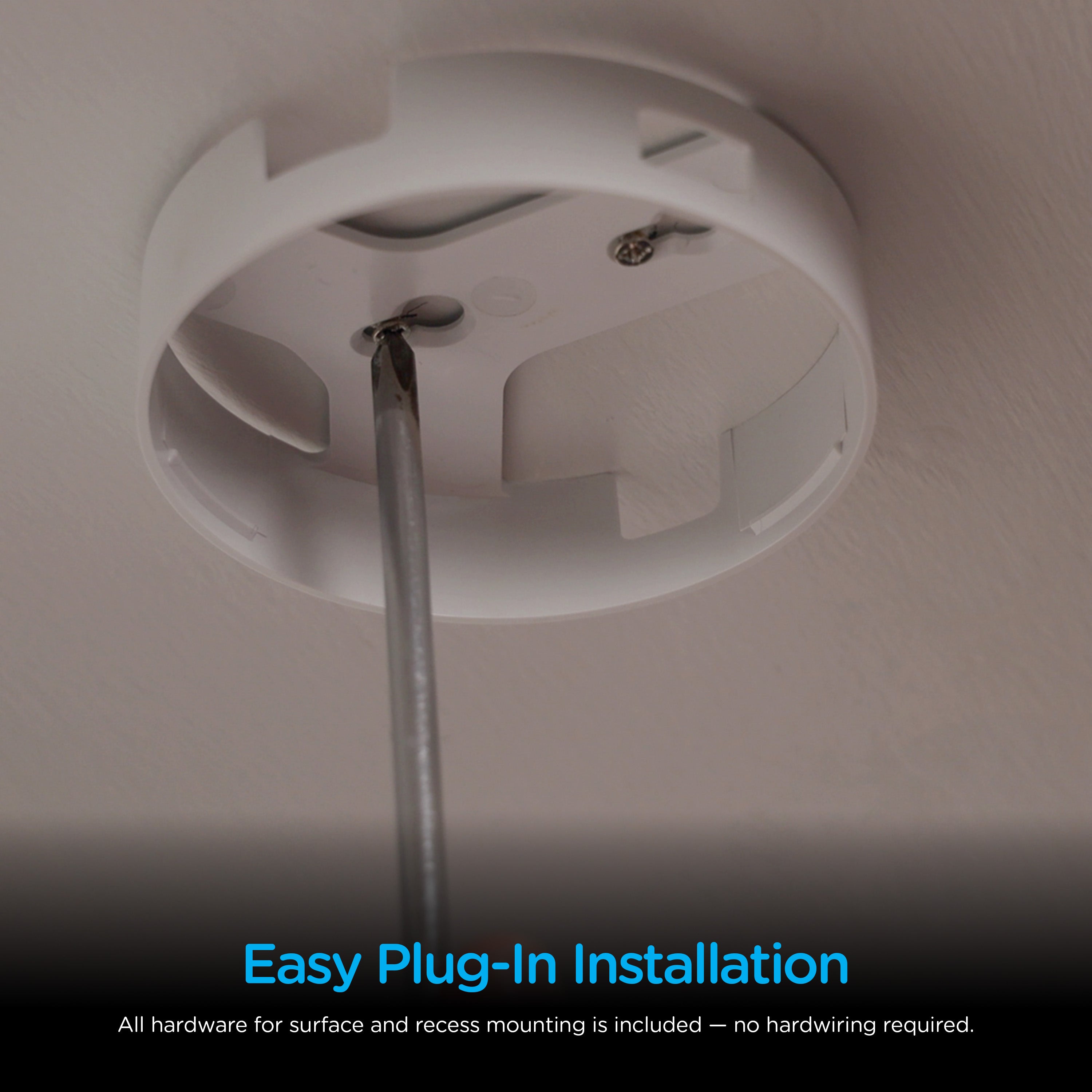 Enbrighten Color Changing Cabinet Puck Lights Plug-In, White