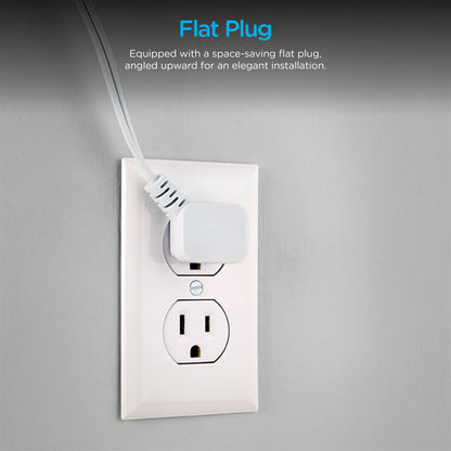 Enbrighten Color Changing Cabinet Puck Lights Plug-In, White