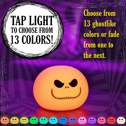 Disney Jack Skellington Color-Changing Tabletop LED Night Light, White