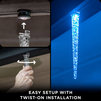 Enbrighten VIBE Eternity Eave Lights Icicle Accessories, 12 Pack