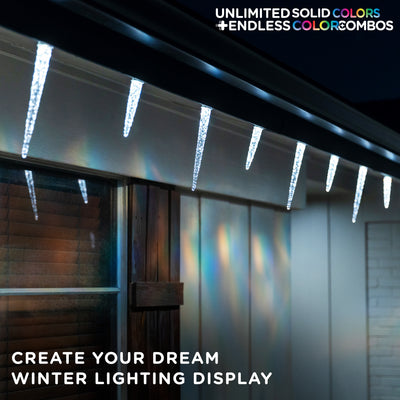 Enbrighten VIBE Eternity Eave Lights Icicle Accessories, 12 Pack