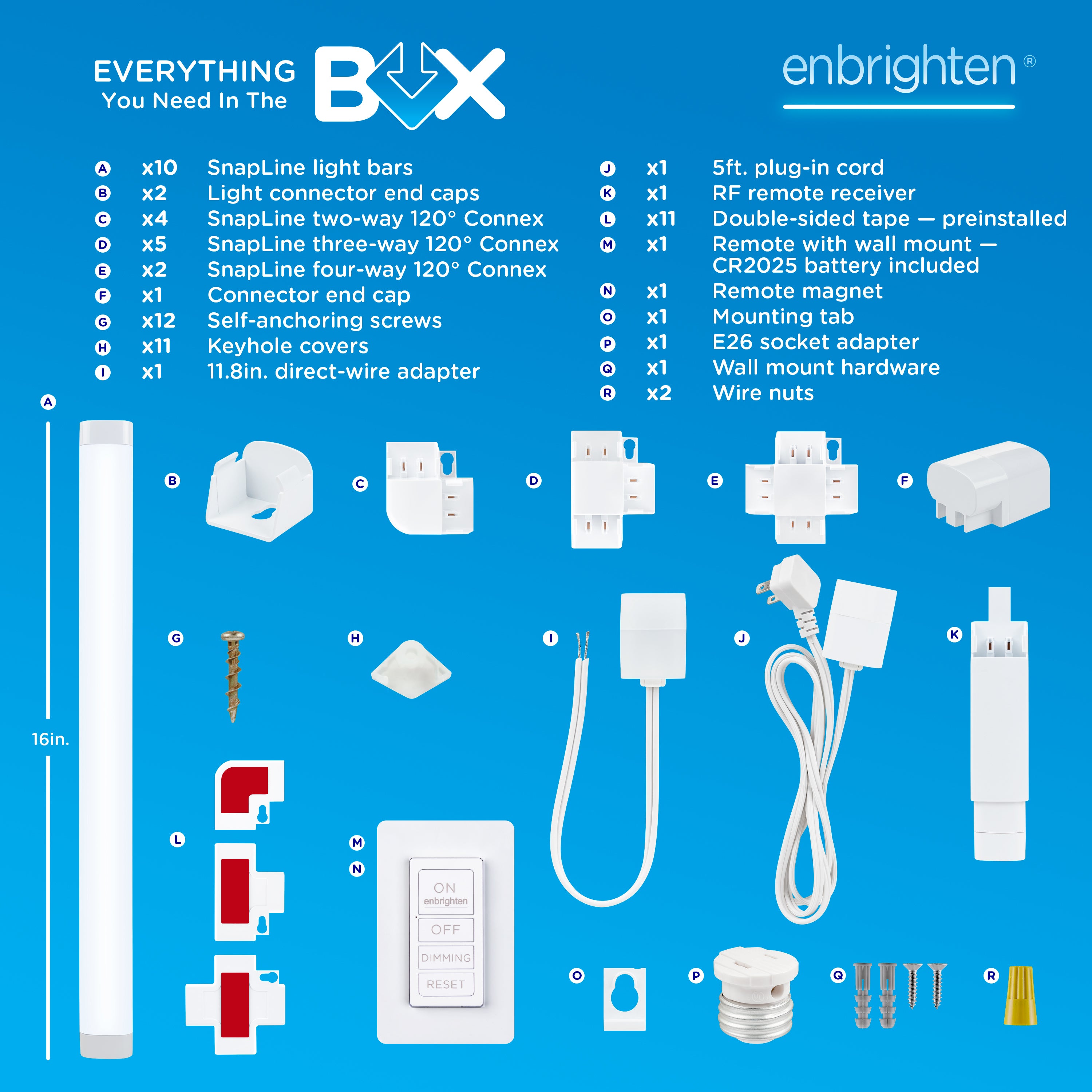 Enbrighten UltraBrite Rex Lights, 10 Light Bars