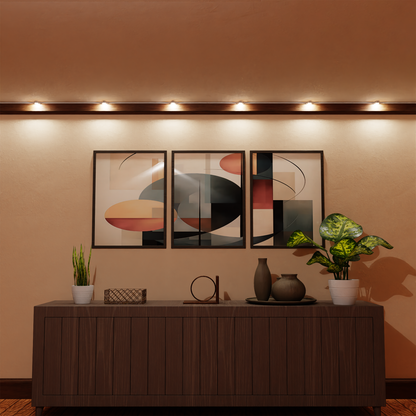 Enbrighten WiFi VIBE Spectrum Color-Changing Wall Lights 12 Lights, 12ft. White Cord