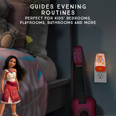 Disney Moana Plug in Night Light for Kids, LED Nightlight Plug into Wall