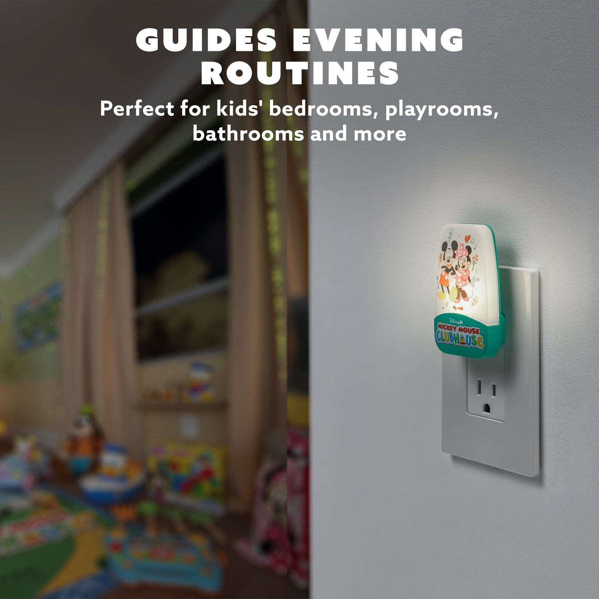 Disney Mickey Mouse Clubhouse Contempo Light-Sensing LED Night Light