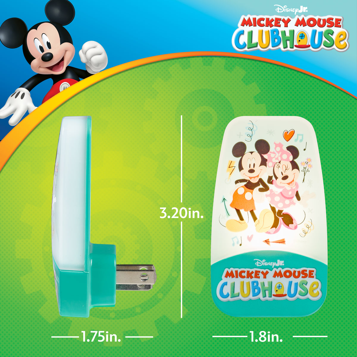 Disney Mickey Mouse Clubhouse Contempo Light-Sensing LED Night Light