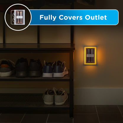 Enbrighten SleepLite Night Light, Motion Select, Motion-Boost, Amber LED, Coverlite, Backlit, Oil Rubbed Bronze