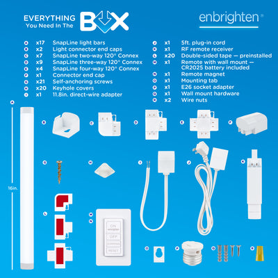 Enbrighten UltraBrite Rex Lights, 17 Light Bars