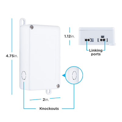 Enbrighten Direct Wire Conversion Box, White
