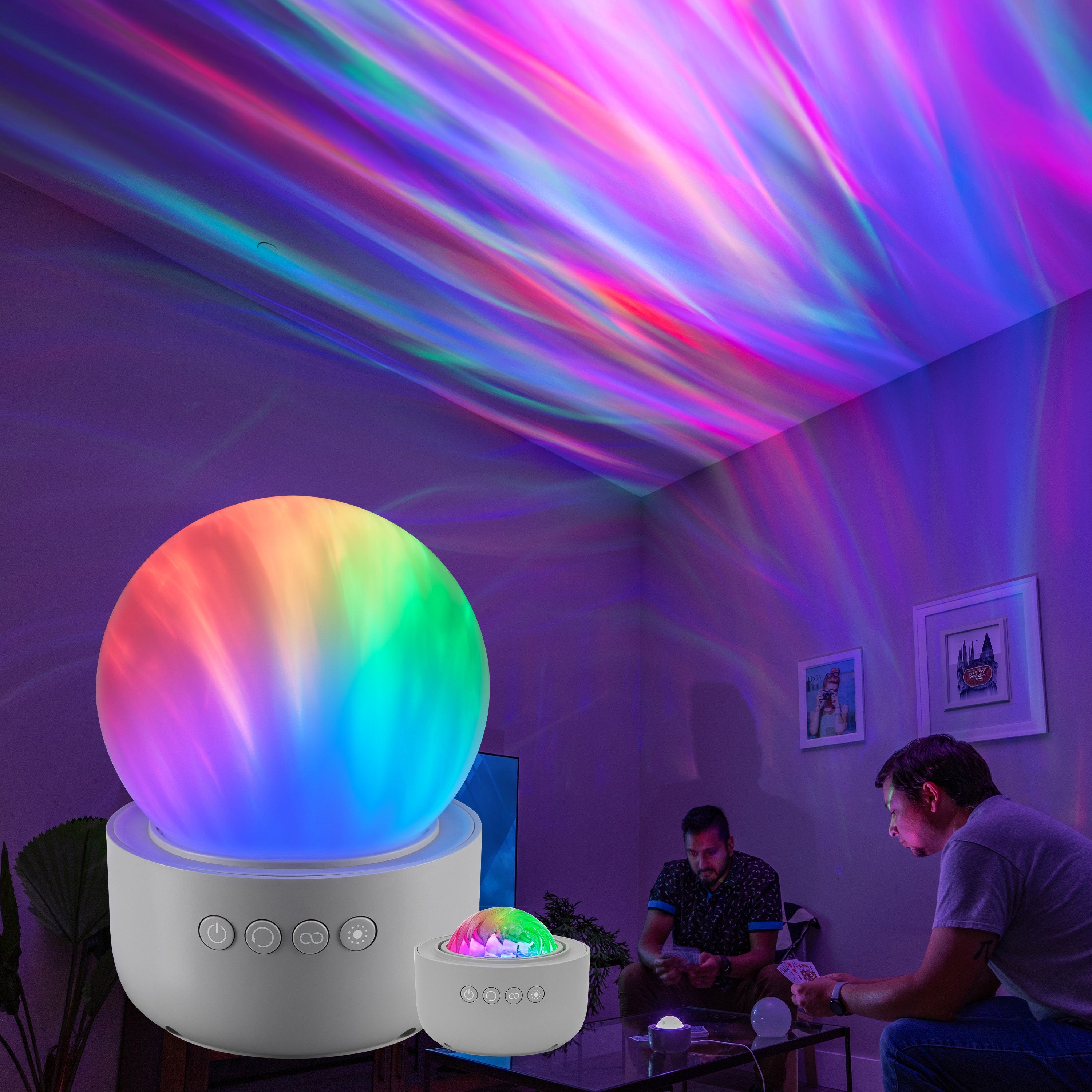 Enbrighten Aurora Galaxy Projector LED Tabletop Night Light with Globe Cover