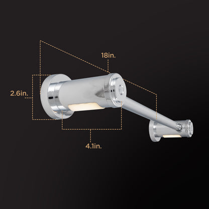 Enbrighten LED Motion Sensing Bathroom Lighting Bundle, Chrome