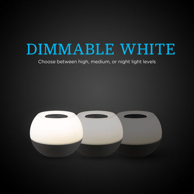 Enbrighten USB-Powered Color-Changing Tabletop LED Mini Bowl Night Light, Gray