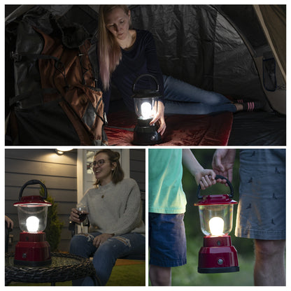 Enbrighten LED 6D USB Charging Lantern, Red