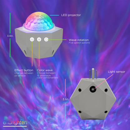 Enbrighten Galaxy Plug-In Projector LED Night Light