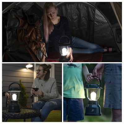 Enbrighten Weather Resistant Dimmable LED Lantern, Green