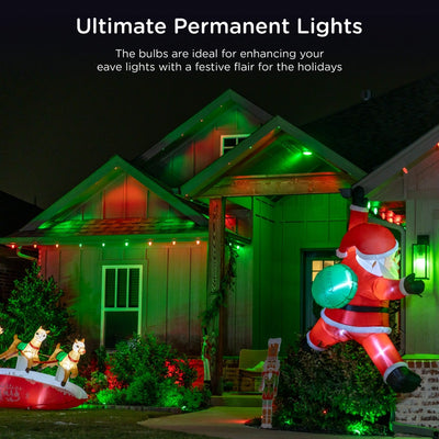 Enbrighten VIBE WiFi Eternity Eave Lights C9 Bulb Covers, 12 Pack