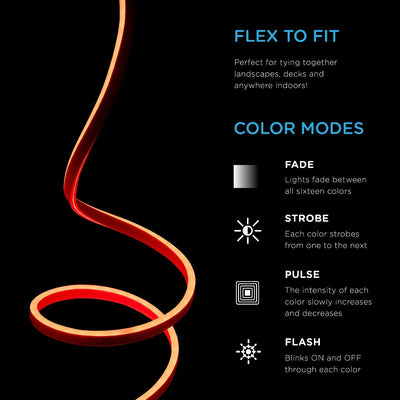 Enbrighten Indoor/Outdoor LED Flex Light, 24ft., Color Changing