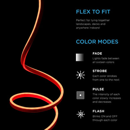 Enbrighten Indoor/Outdoor LED Flex Light, 24ft., Color Changing