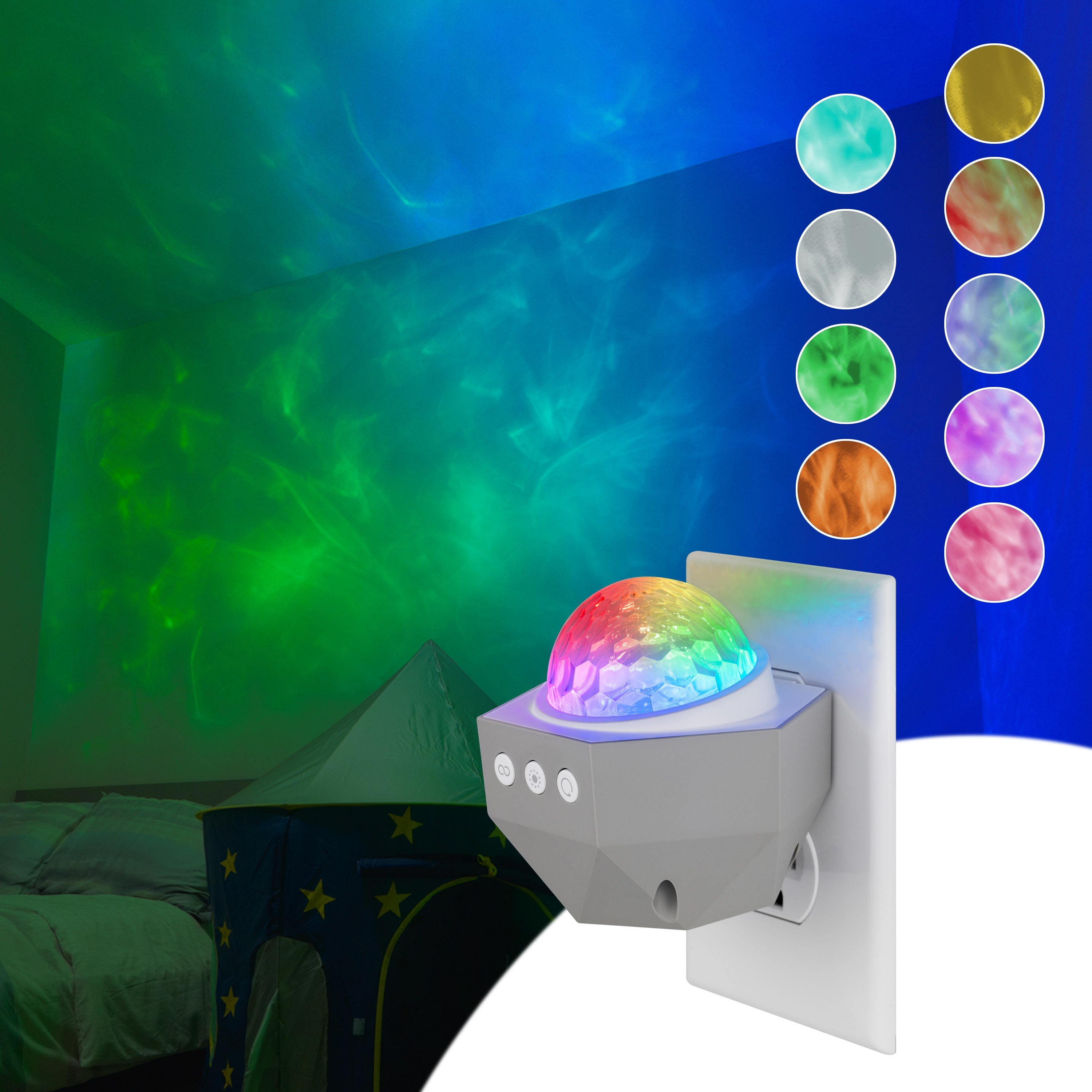 Enbrighten Galaxy Plug-In Projector LED Night Light