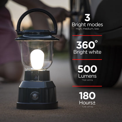 Enbrighten Weather Resistant Dimmable LED Lantern, Green