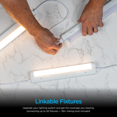 Enbrighten 18in. Plug-In Dimmable LED Light Bar, White