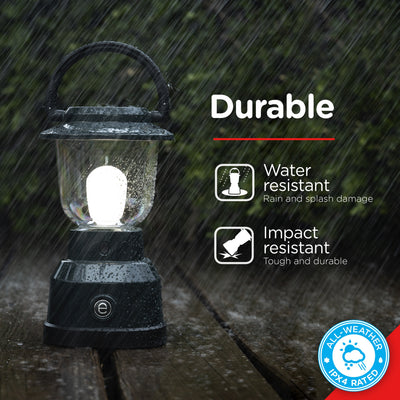Enbrighten Weather Resistant Dimmable LED Lantern, Green